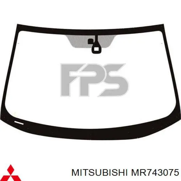 MR743075 Mitsubishi скло лобове