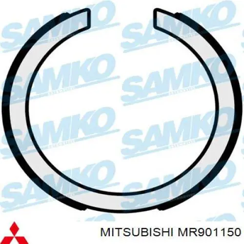 Колодки ручника/стоянкового гальма MR901150 Mitsubishi