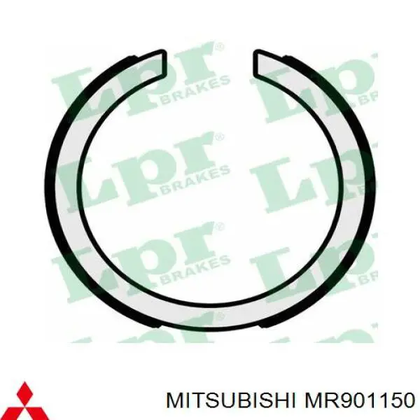 Колодки ручника / стоянкового гальма Mitsubishi MR901150 ціна, від 23.34 USD