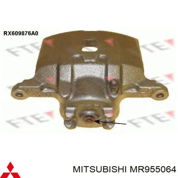Супорт гальмівний передній правий Mitsubishi MR955064 ціна, від 19.00 USD