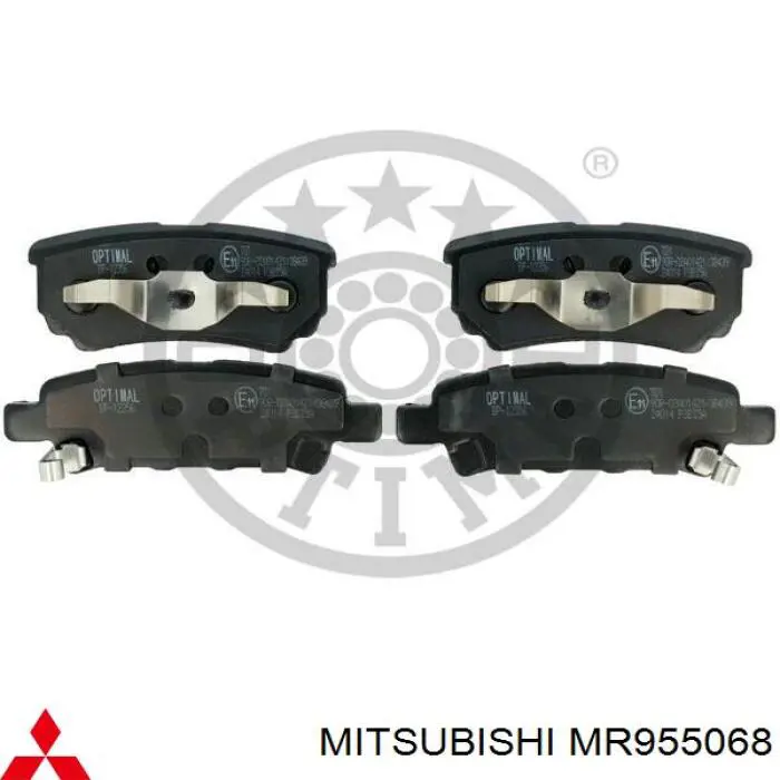 MR955068 Mitsubishi колодки гальмові задні, дискові