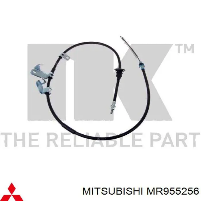 MR955256 Mitsubishi трос ручного гальма задній, правий