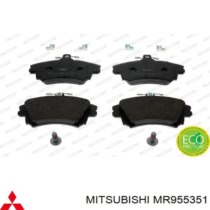 Гальмівні колодки Mitsubishi MR955351 ціна, від 19.16 USD