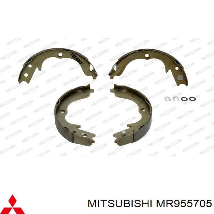MR955705 Mitsubishi колодки ручника/стоянкового гальма