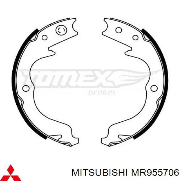 Купити MR955706 Mitsubishi Гальмівні колодки гальма стоянки
