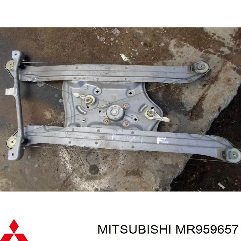 Механізм склопідіймача двері передньої, лівої Mitsubishi Grandis (NAW) (Міцубісі Грандіс)