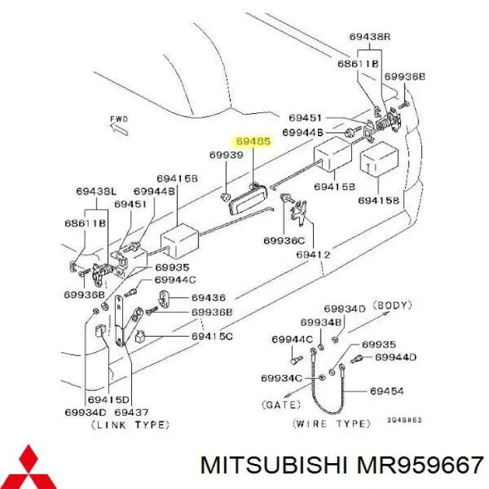  MR959667 Mitsubishi