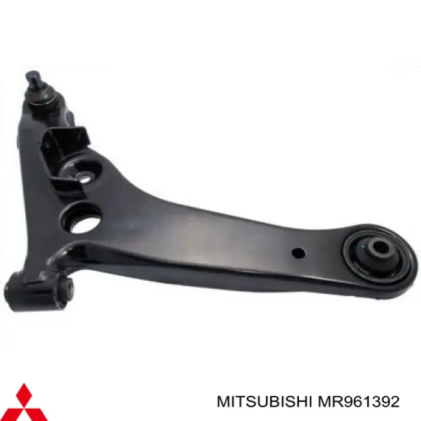Правий важіль передній нижній підвіски Mitsubishi MR961392