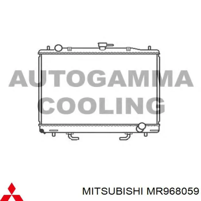 MR968059 Mitsubishi Радіатор охолодження двигуна