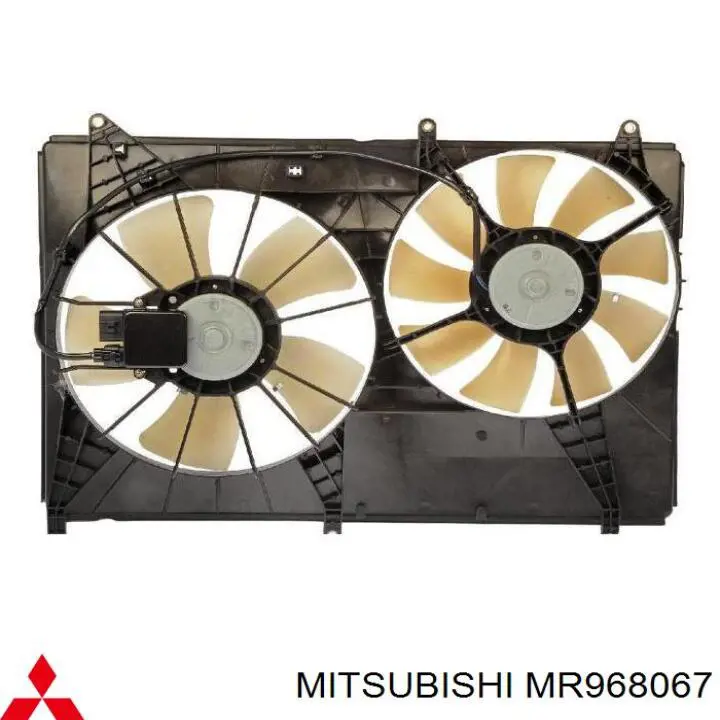 Вентилятор/крильчатка радіатора охолодження, правий MR968067 Mitsubishi