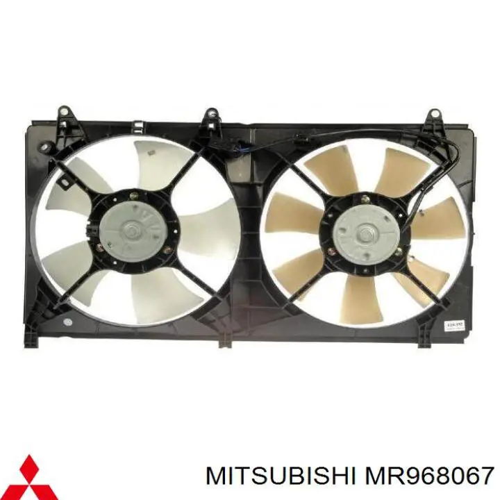 Вентилятор/крильчатка радіатора охолодження, правий на Mitsubishi Galant (DJ, DM)