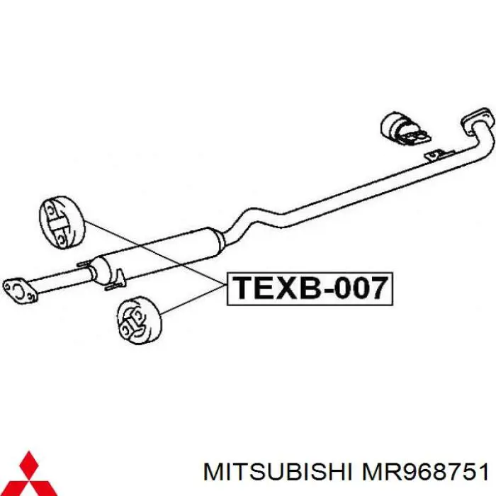  Mitsubishi MR968751 ціна, від 7.57 USD