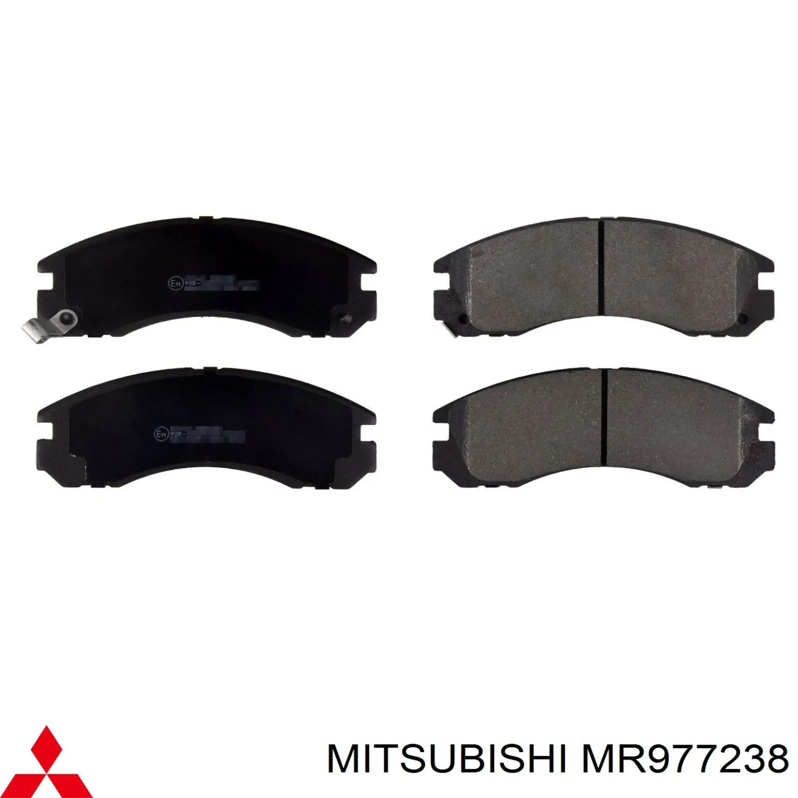 Купити MR977238 Mitsubishi Колодки гальмівні передні, дискові