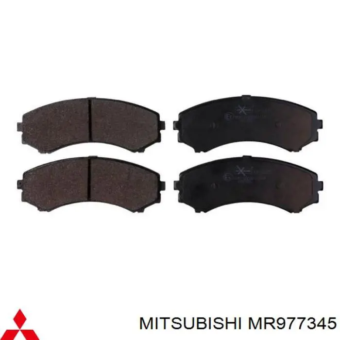 Колодки гальмівні передні, дискові MR977345 Mitsubishi