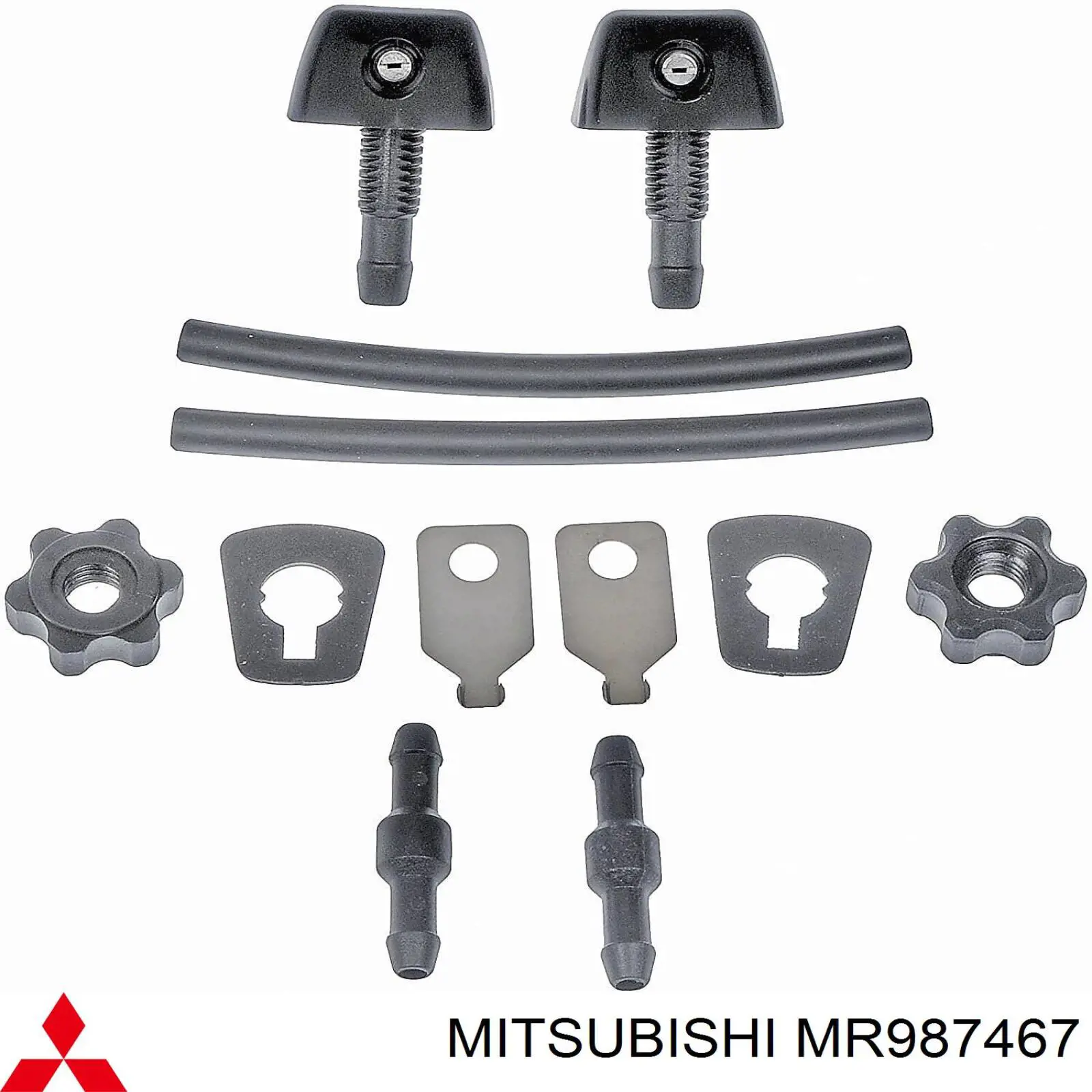 Форсунка омивача скла лобового, ліва Mitsubishi MR987467 ціна, від 6.33 USD