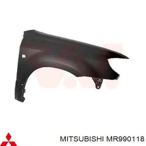 MR990118 Mitsubishi крило переднє праве
