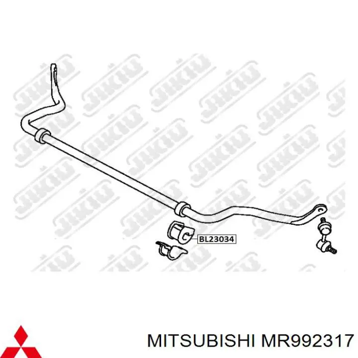 Подушка стабілізатора Mitsubishi MR992317 ціна, від 8.26 USD