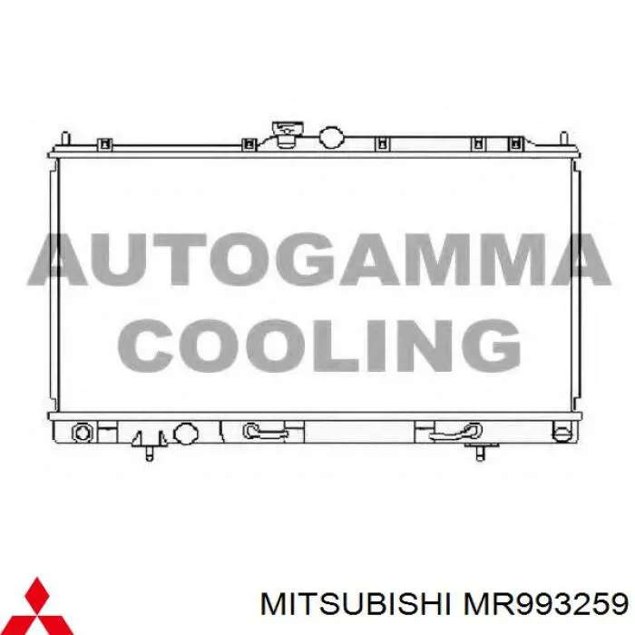 MR993259 Mitsubishi Радіатор охолодження двигуна