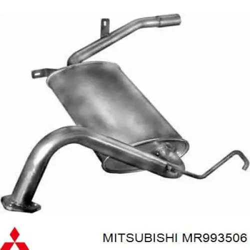 Купити MR993506 Mitsubishi Глушник вихлопних газів кінцевий