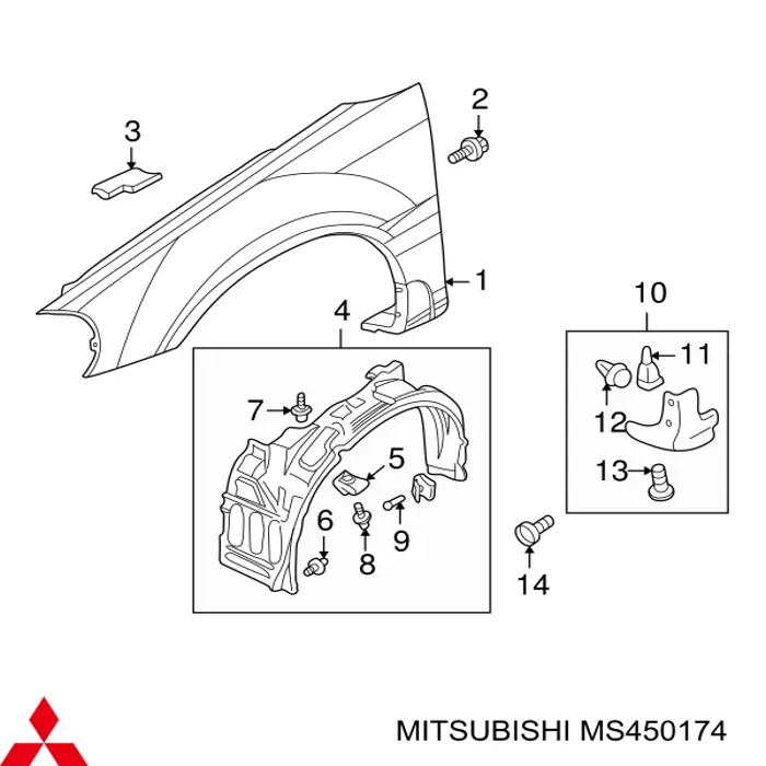 Купити MS450174 Mitsubishi 