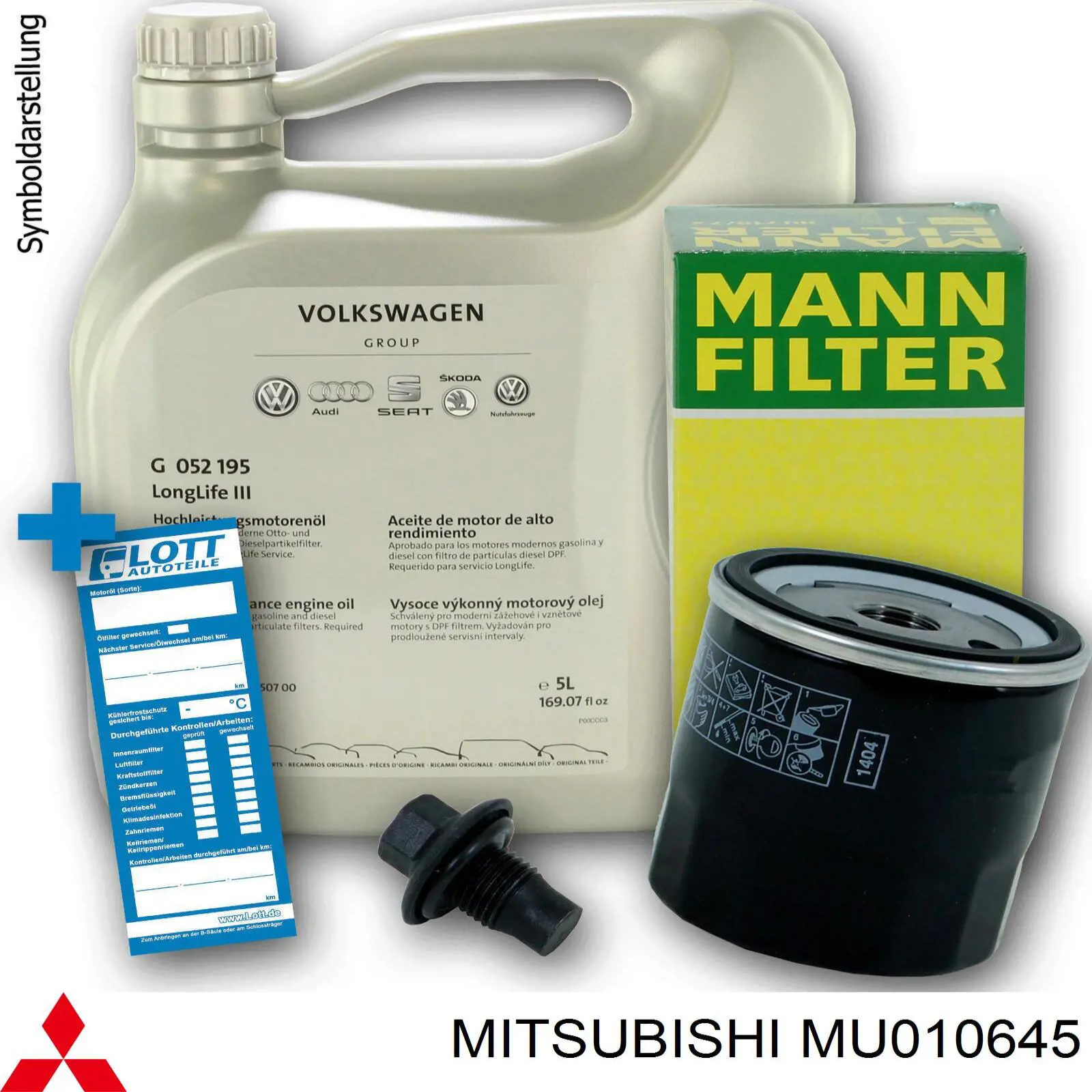 Пробка піддона двигуна Mitsubishi MU010645 ціна, від 9.49 USD