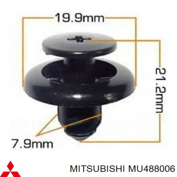 Пістон (кліп) кріплення бампера заднього MAK 11383 ціна, від 0.77 USD