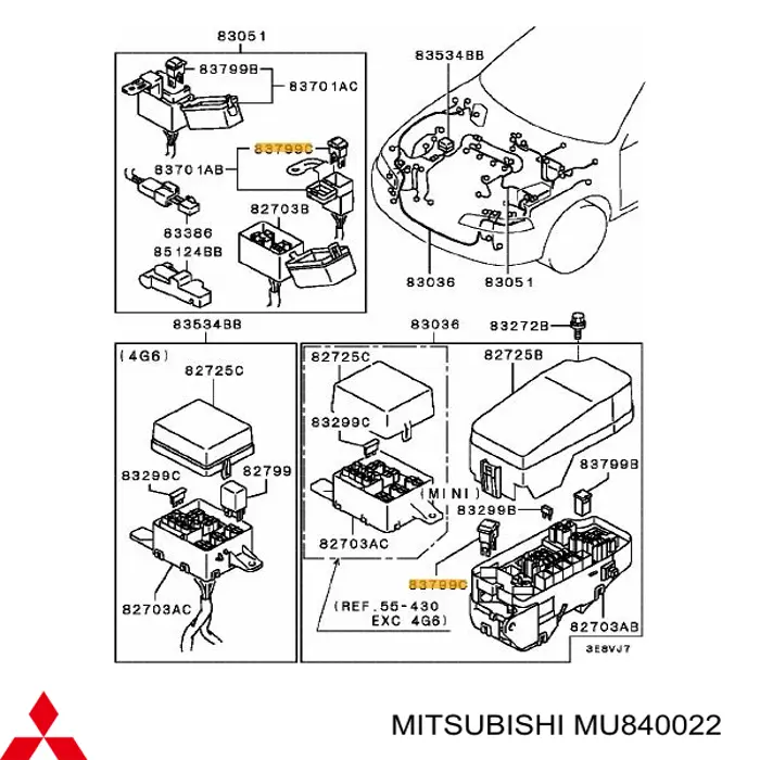 Запобіжник MU840022 Mitsubishi