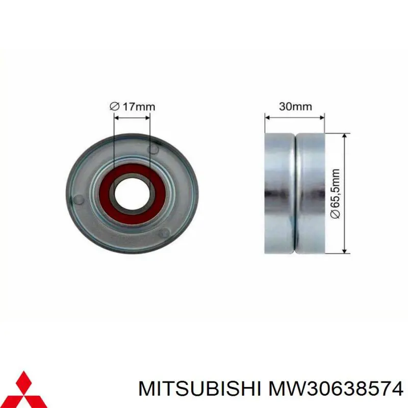 Натягувач приводного ременя MW30638574 Mitsubishi