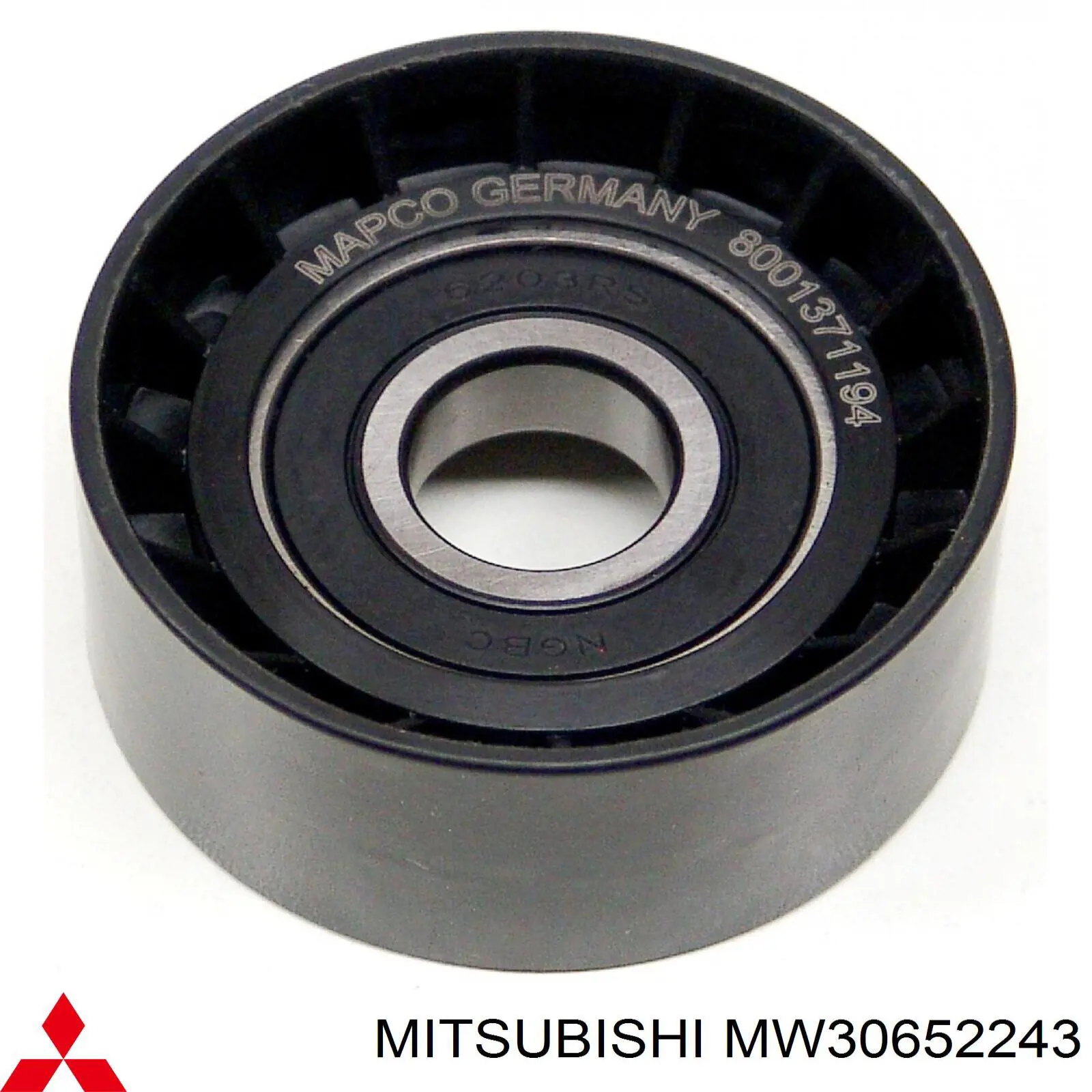 MW30652243 Mitsubishi ролик приводного ременя, паразитний