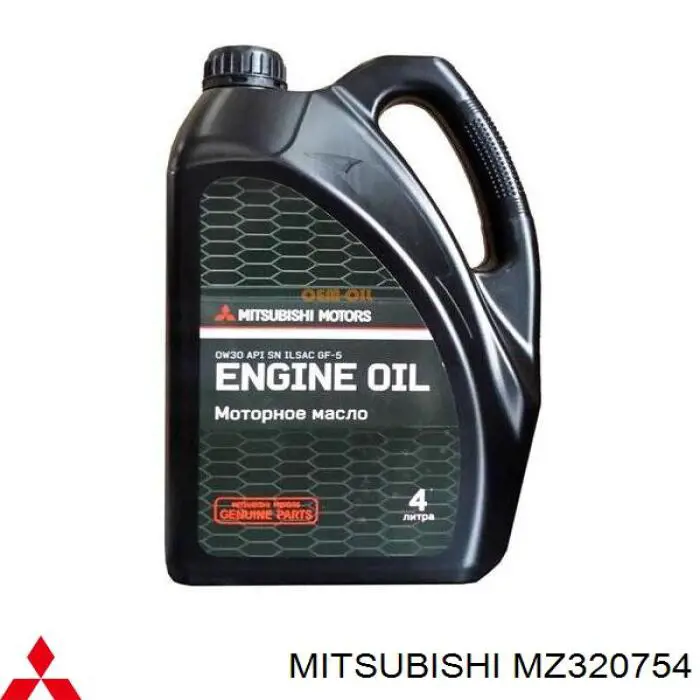 MZ320754 Mitsubishi Масло моторне синтетическое ENGINE OIL 0W-30, 4л