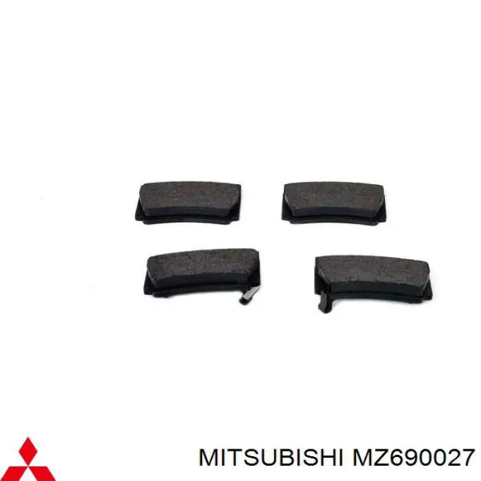 Задні гальмівні колодки Mitsubishi MZ690027 ціна, від 23.36 USD