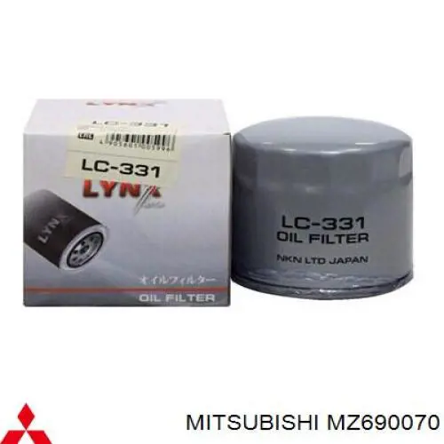 Масляний фільтр двигуна Mitsubishi MZ690070 ціна, від 5.50 USD