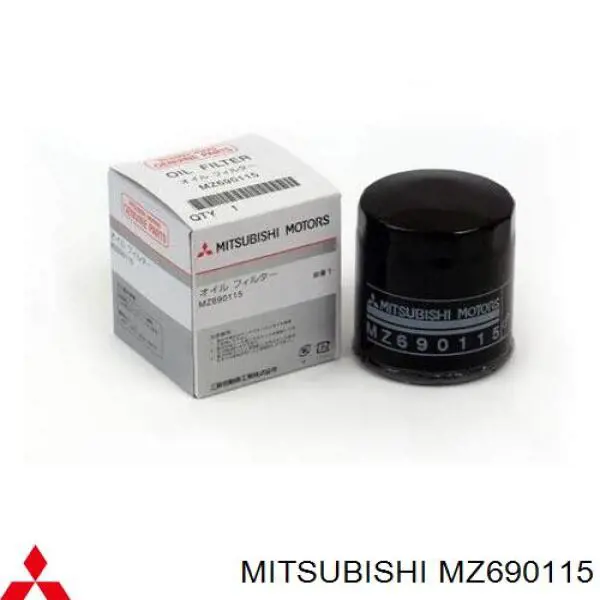 Масляний фільтр двигуна Mitsubishi MZ690115 ціна, від 7.57 USD
