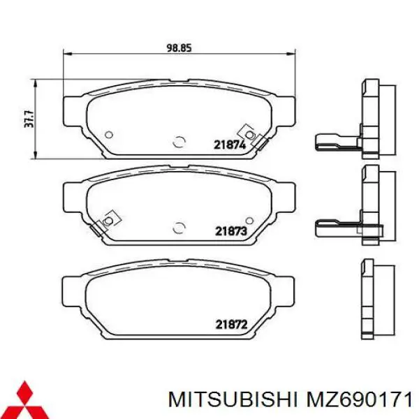  MZ690171 Mitsubishi