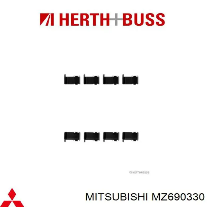 Купити MZ690330 Mitsubishi Колодки гальмівні передні, дискові