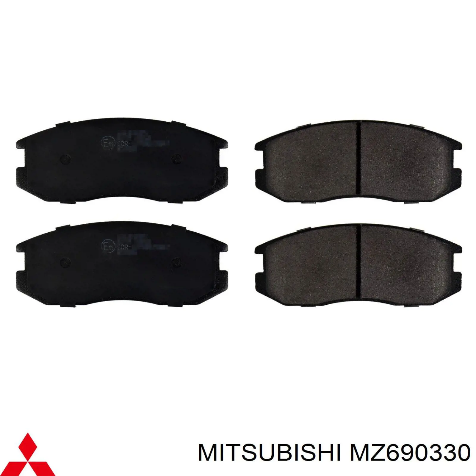 Колодки гальмівні передні, дискові MZ690330 Mitsubishi