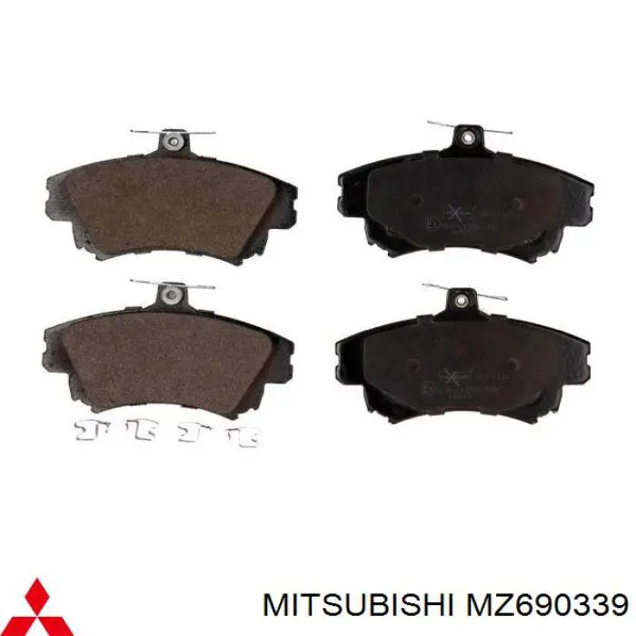 Гальмівні колодки Mitsubishi MZ690339 ціна, від 24.50 USD