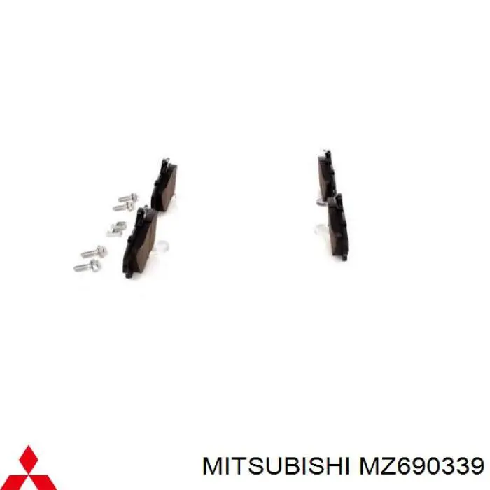 Купити MZ690339 Mitsubishi Колодки гальмівні передні, дискові