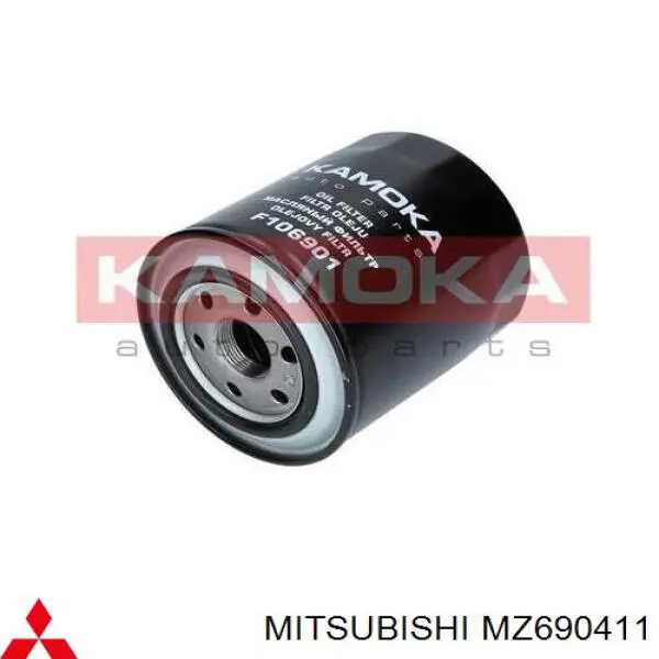Масляний фільтр двигуна Mitsubishi MZ690411 ціна, від 12.90 USD