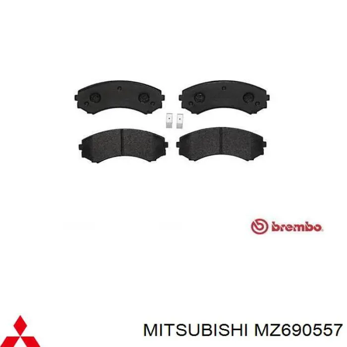 Колодки гальмівні передні, дискові MZ690557 Mitsubishi