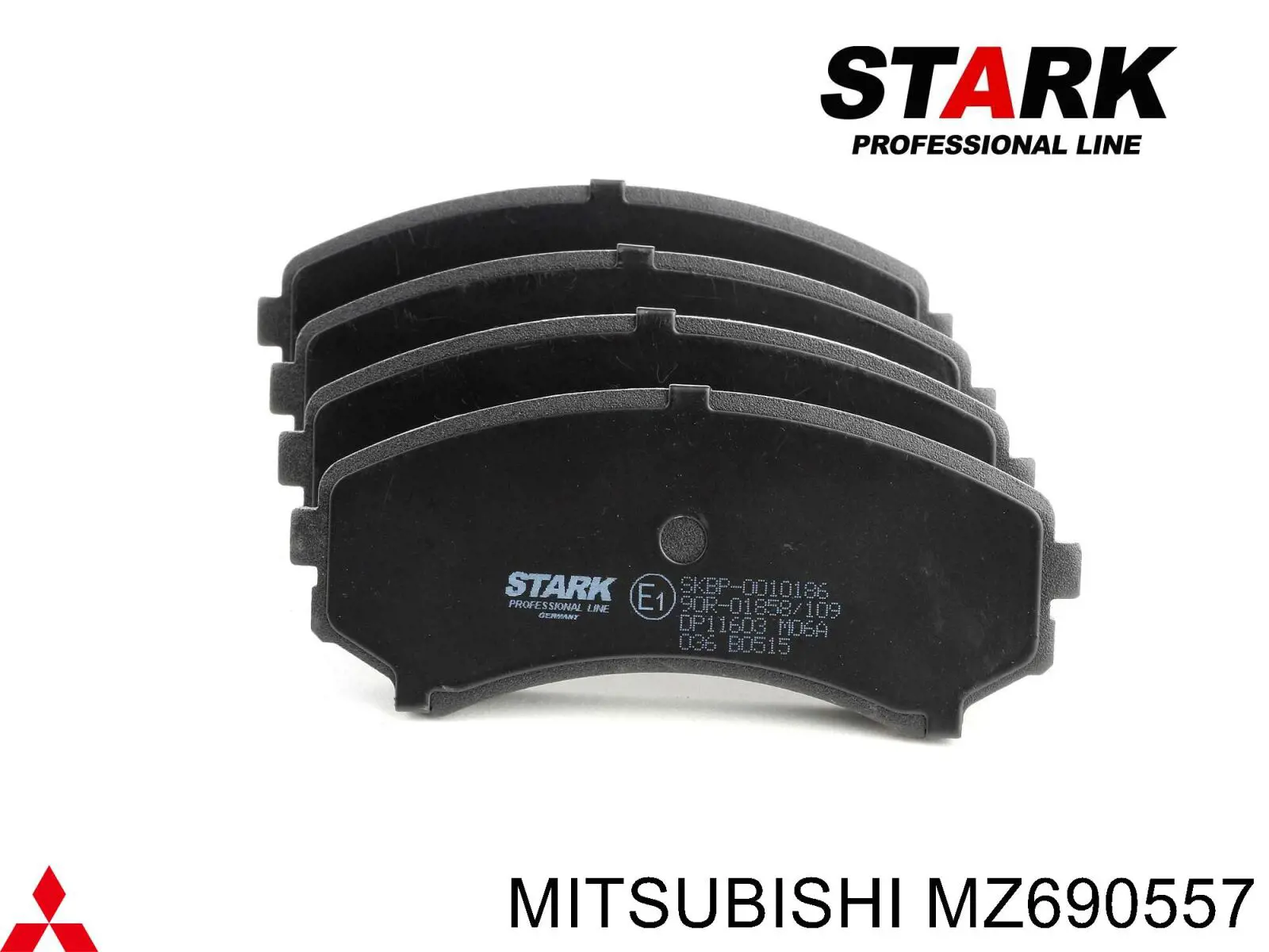 Гальмівні колодки Mitsubishi MZ690557 ціна, від 24.82 USD