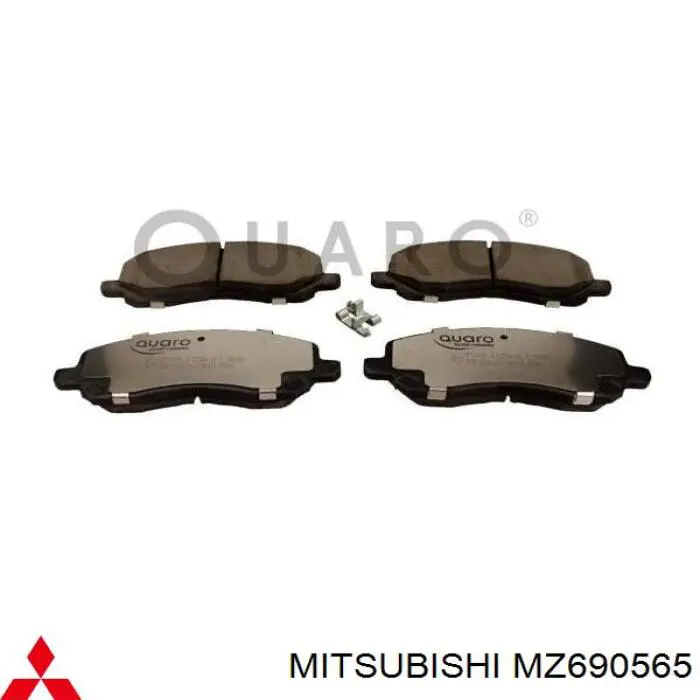 MZ690565 Mitsubishi Передні гальмівні колодки