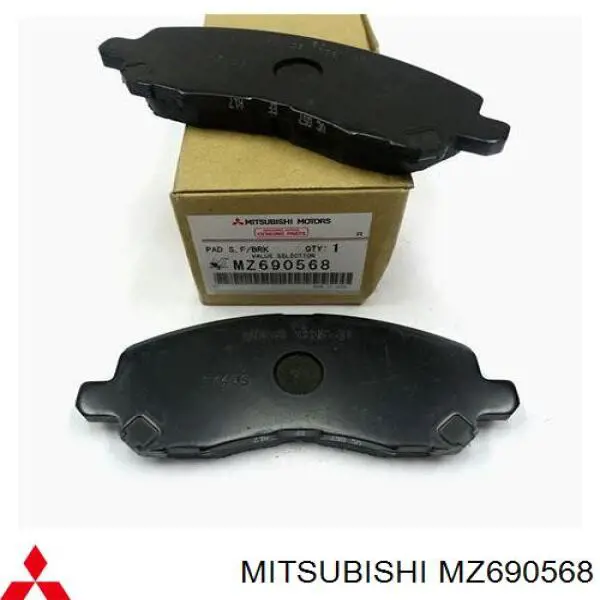 Купити MZ690568 Mitsubishi Колодки гальмівні передні, дискові
