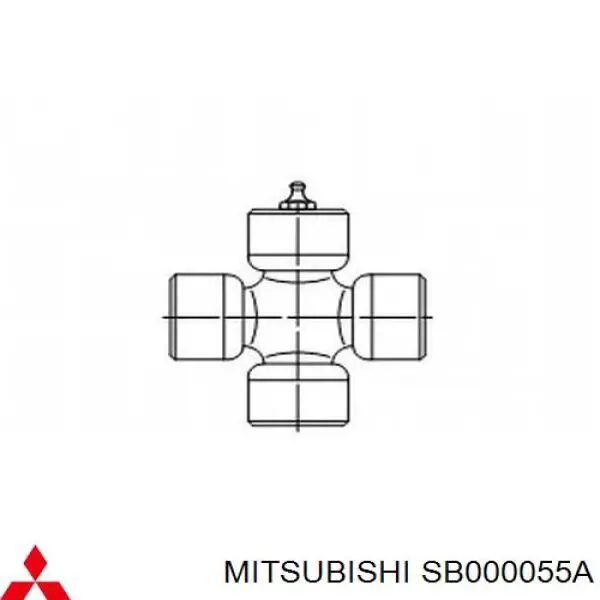 Хрестовина карданного валу, переднього SB000055A MITSUBISHI