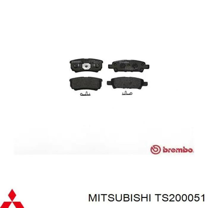 Купити TS200051 Mitsubishi Задні колодки