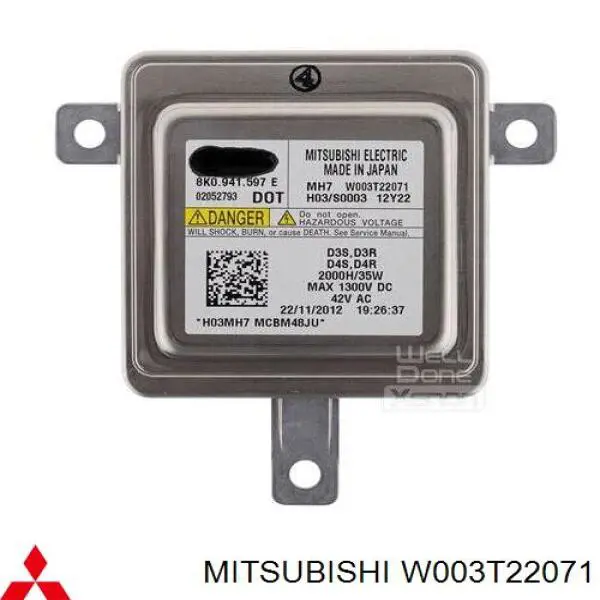 ЕБУ ксенону Mitsubishi W003T22071 ціна, від 31.67 USD