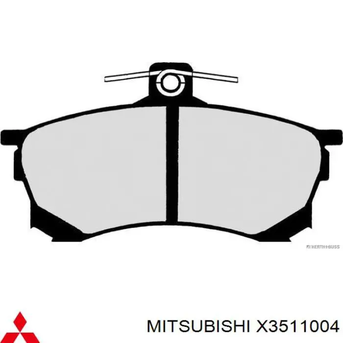 Гальмівні колодки Mitsubishi X3511004 ціна, від 21.51 USD