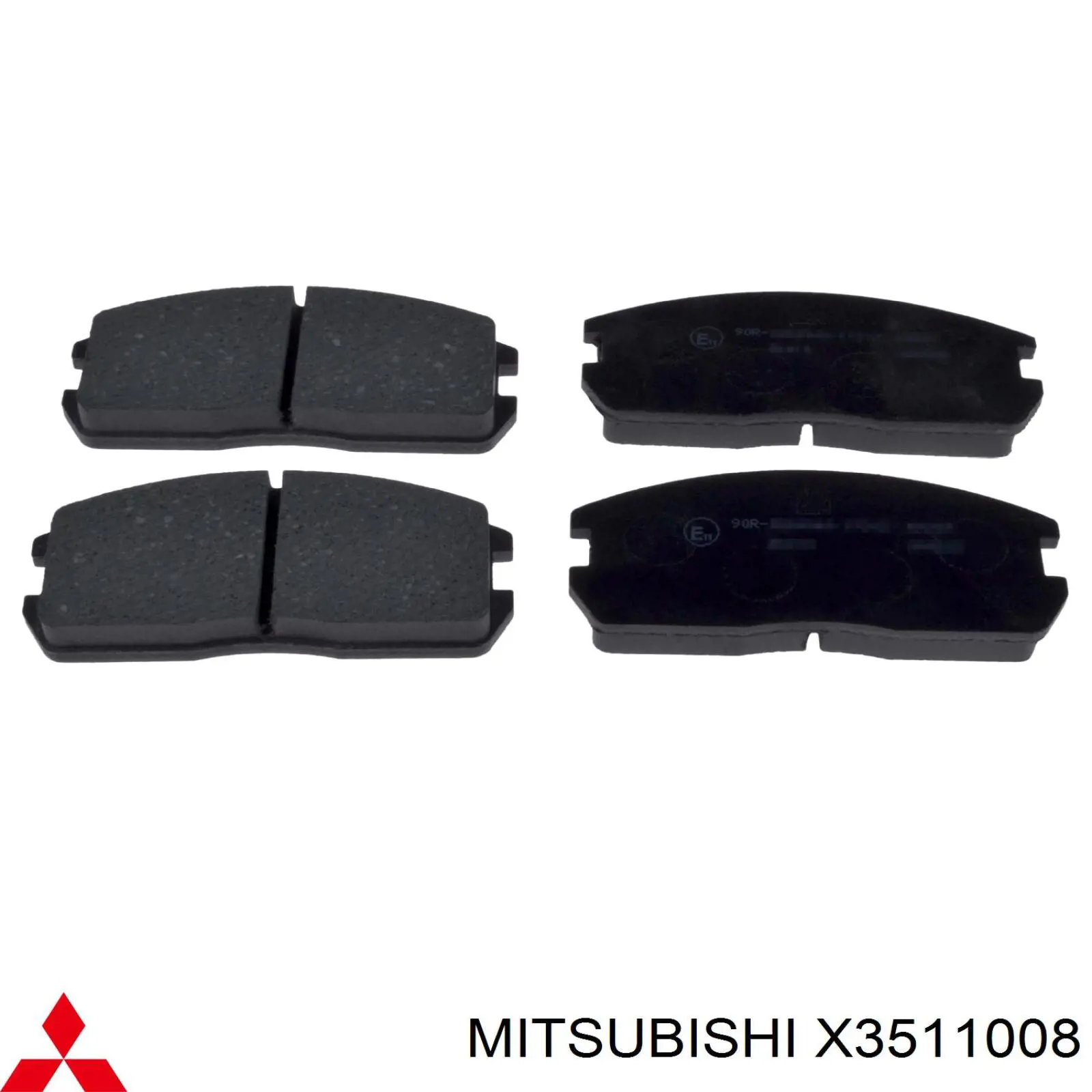 Купити X3511008 Mitsubishi Колодки гальмівні передні, дискові