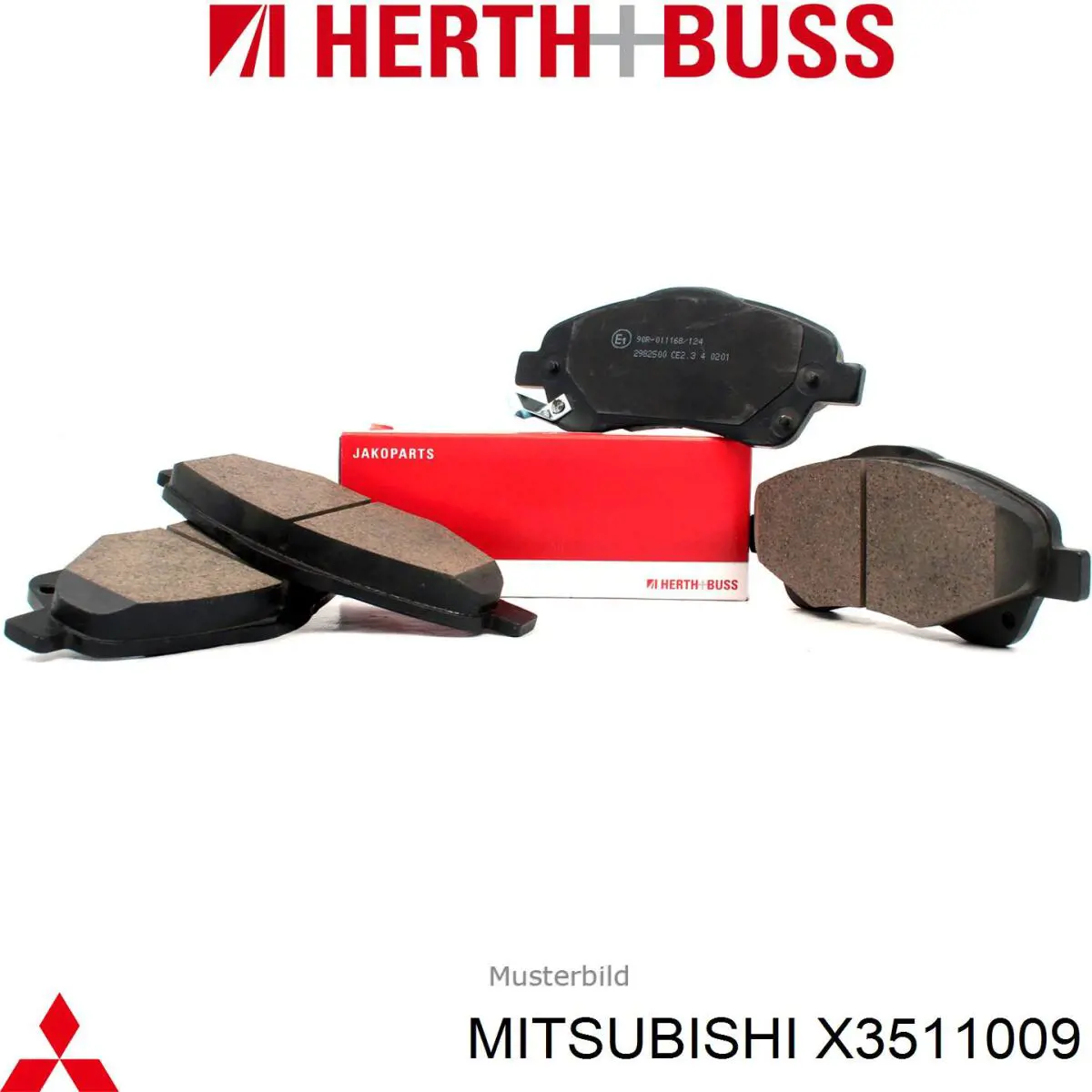Купити X3511009 Mitsubishi Колодки гальмівні передні, дискові