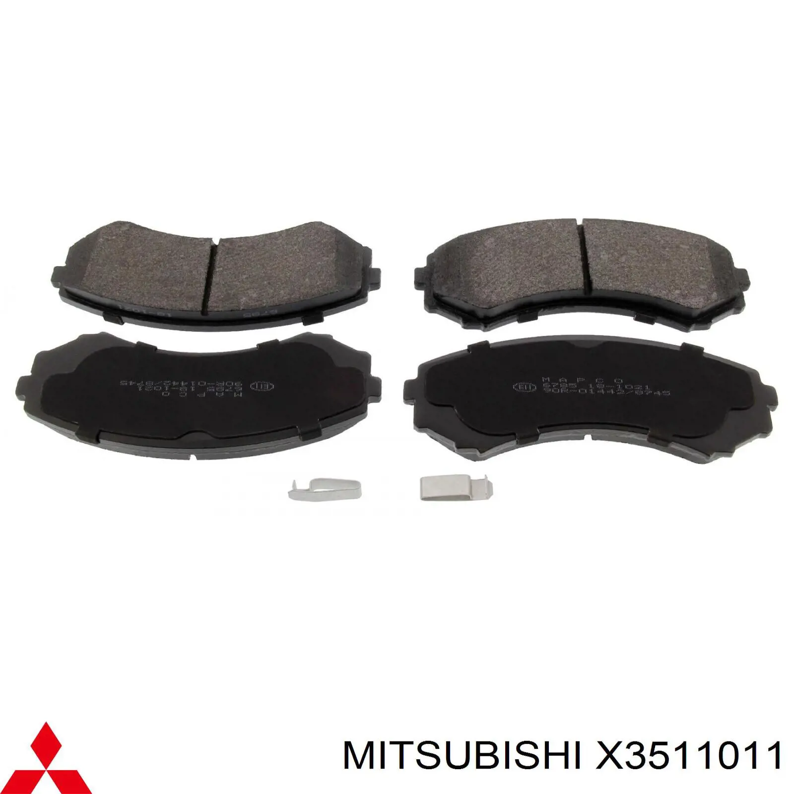 Колодки гальмівні передні, дискові X3511011 Mitsubishi